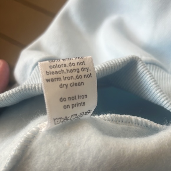 Drew House mascot oversized hoodie 
pacific blue, size XL, NWT removed has Flaw - Picture 13 of 15